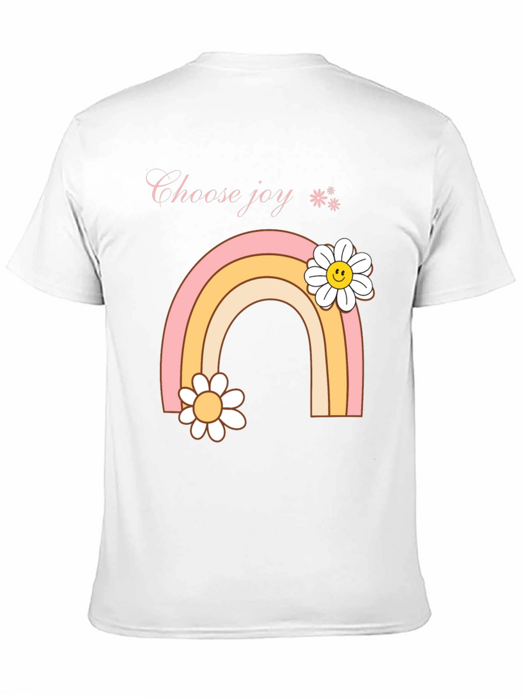 Choose Joy Rainbow Daisy Graphic Tee