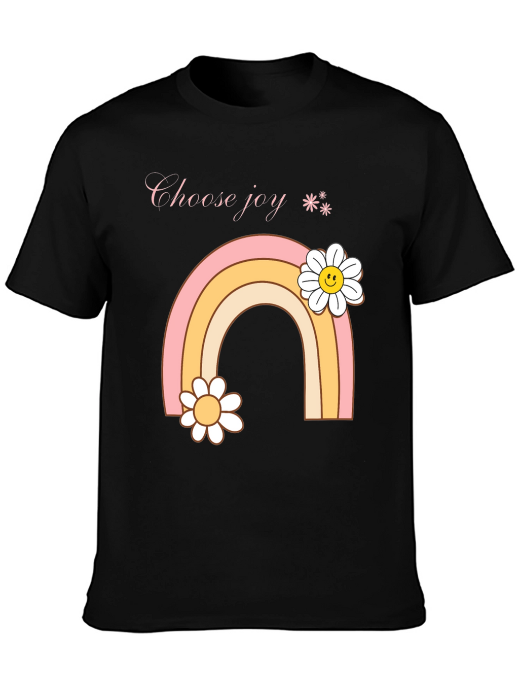 Choose Joy Rainbow Daisy Graphic Tee
