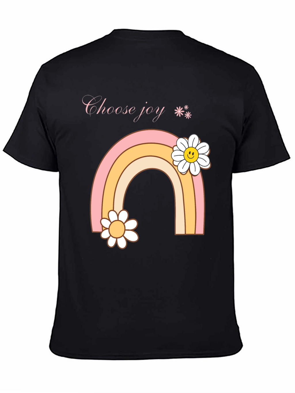 Choose Joy Rainbow Daisy Graphic Tee