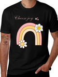 Choose Joy Rainbow Daisy Graphic Tee