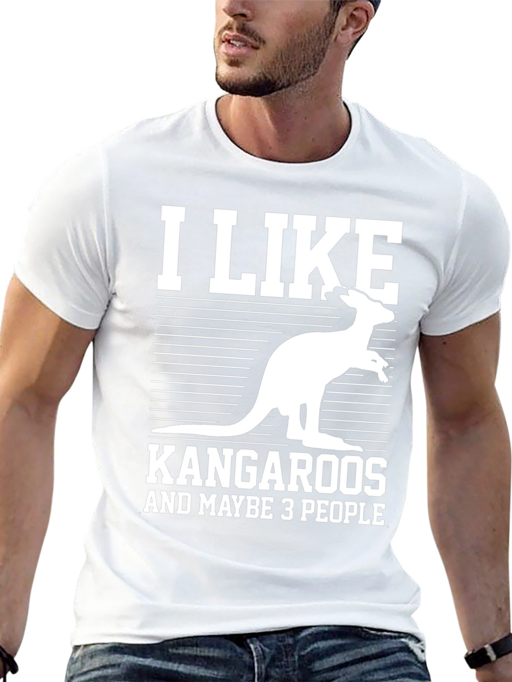 I Like Kangaroos and Maybe 3 People T-Shirt