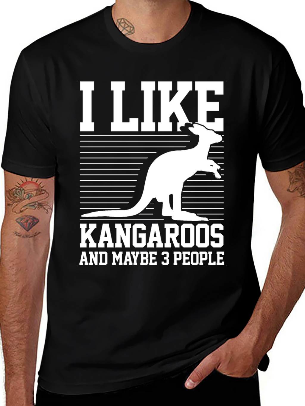 I Like Kangaroos and Maybe 3 People T-Shirt