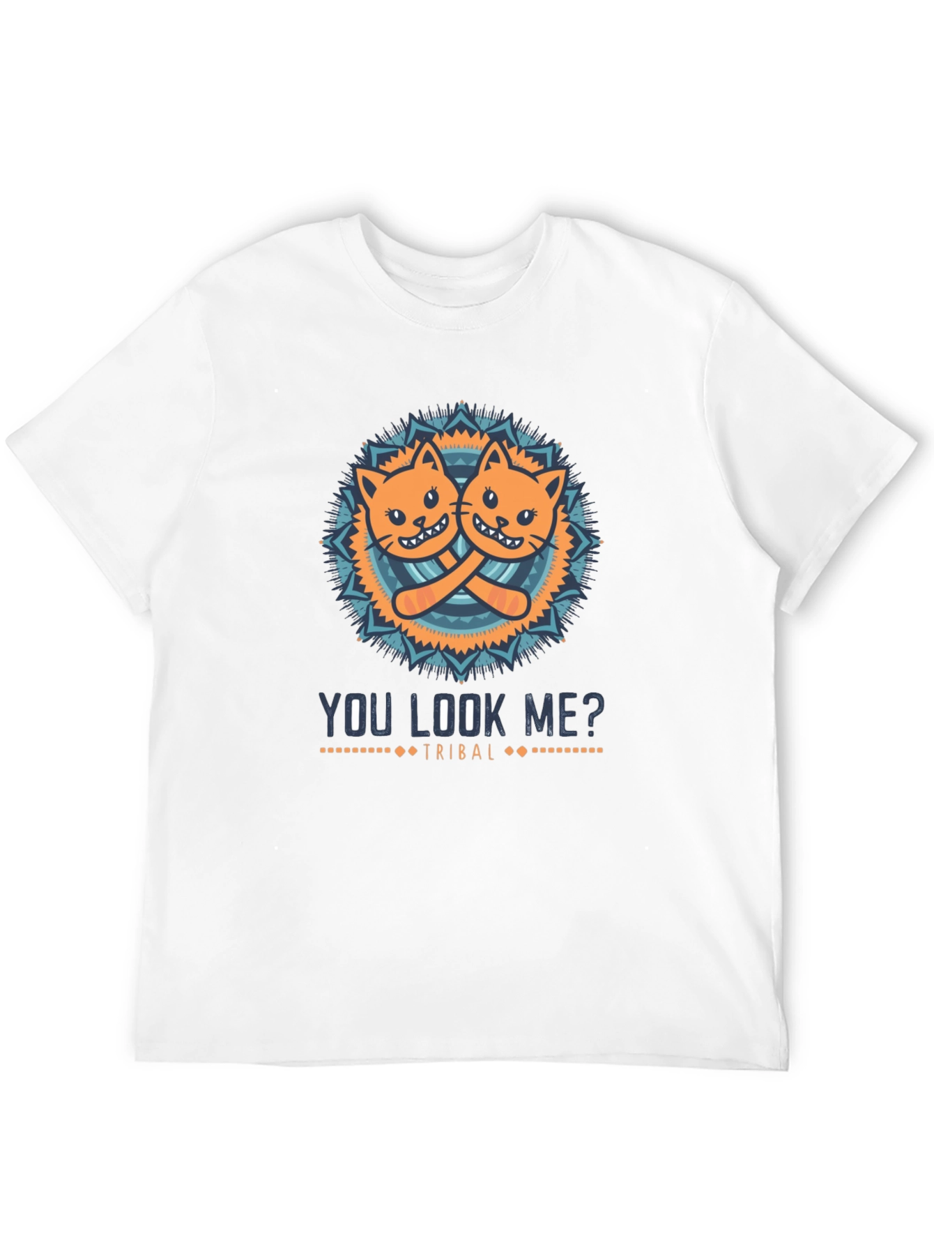 You Look Me? Cats Tribal Graphic T-Shirt