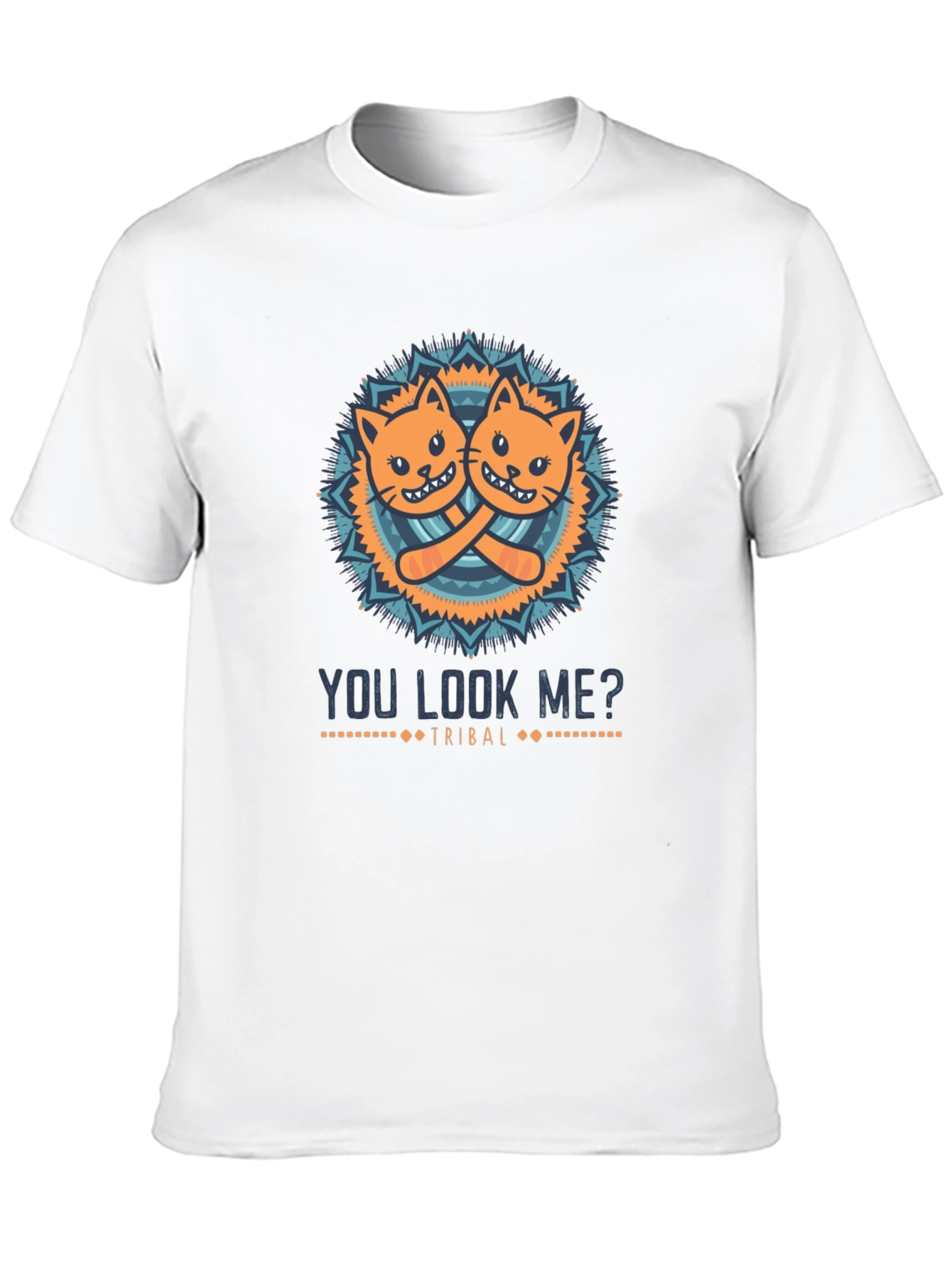 You Look Me? Cats Tribal Graphic T-Shirt