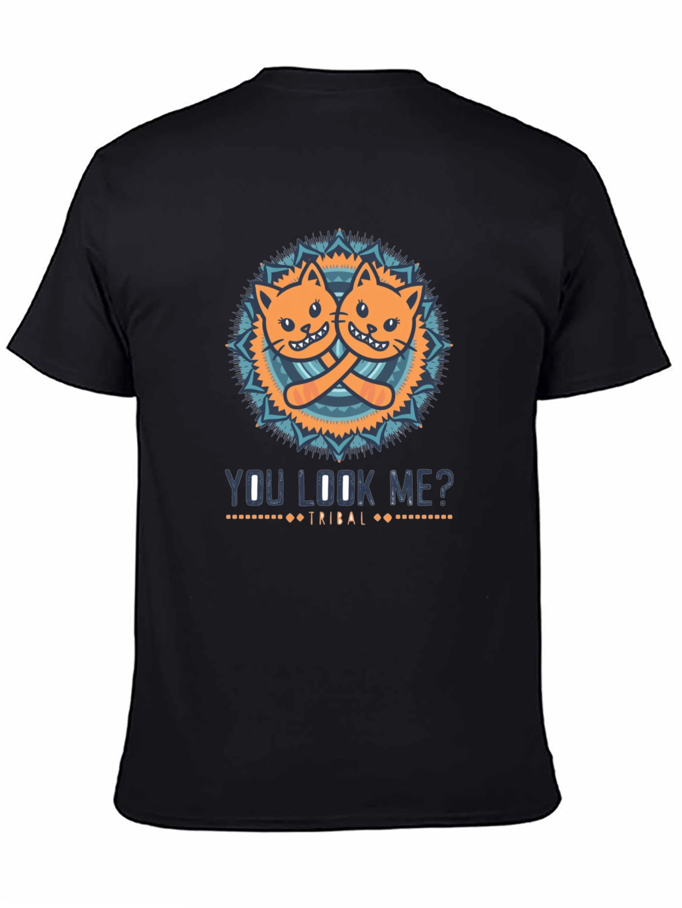 You Look Me? Cats Tribal Graphic T-Shirt