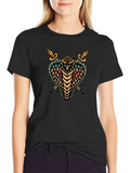 Mens Black T-Shirt Cobra & Daggers Graphic Tee