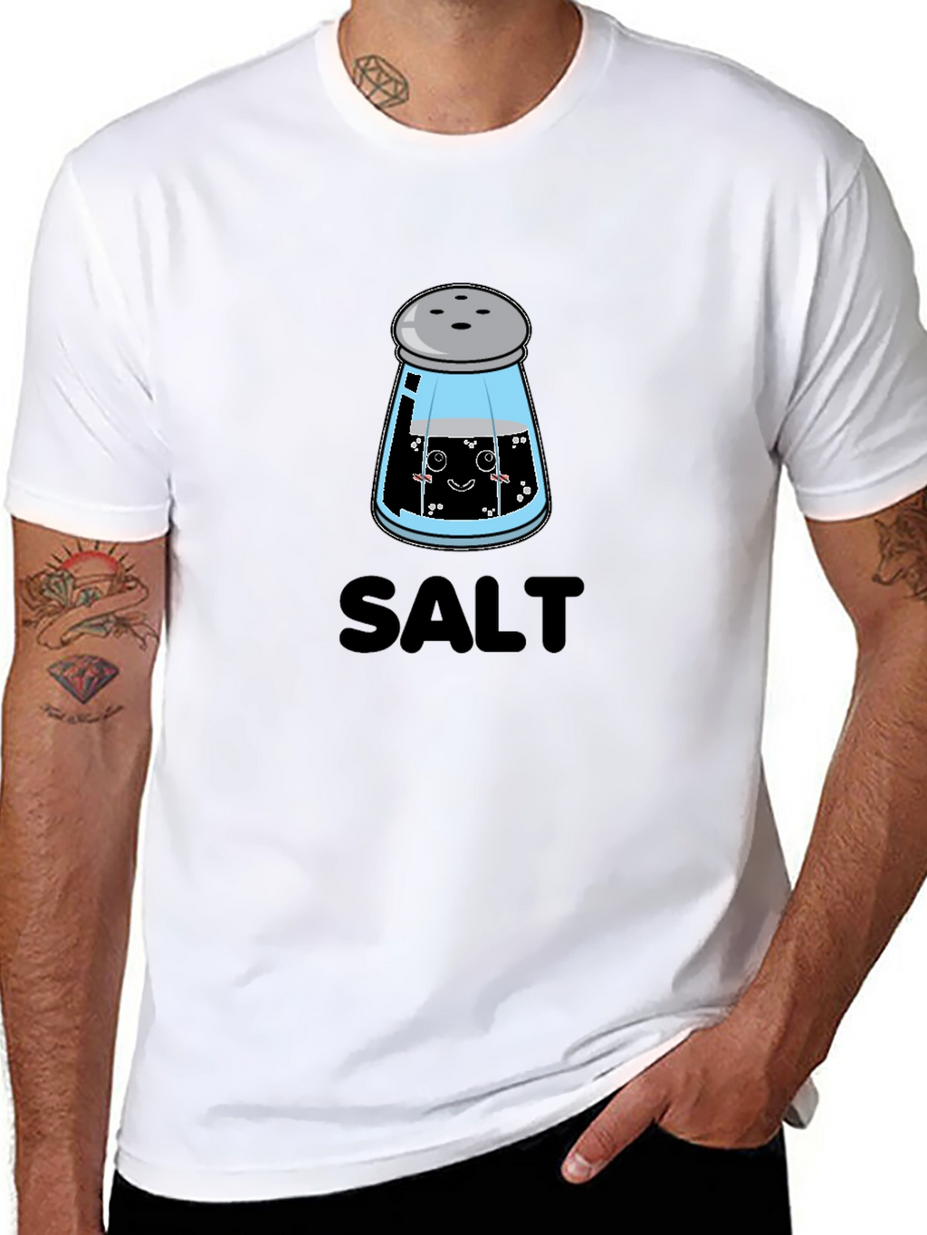 Funny Salt Shaker Cartoon Graphic Tee
