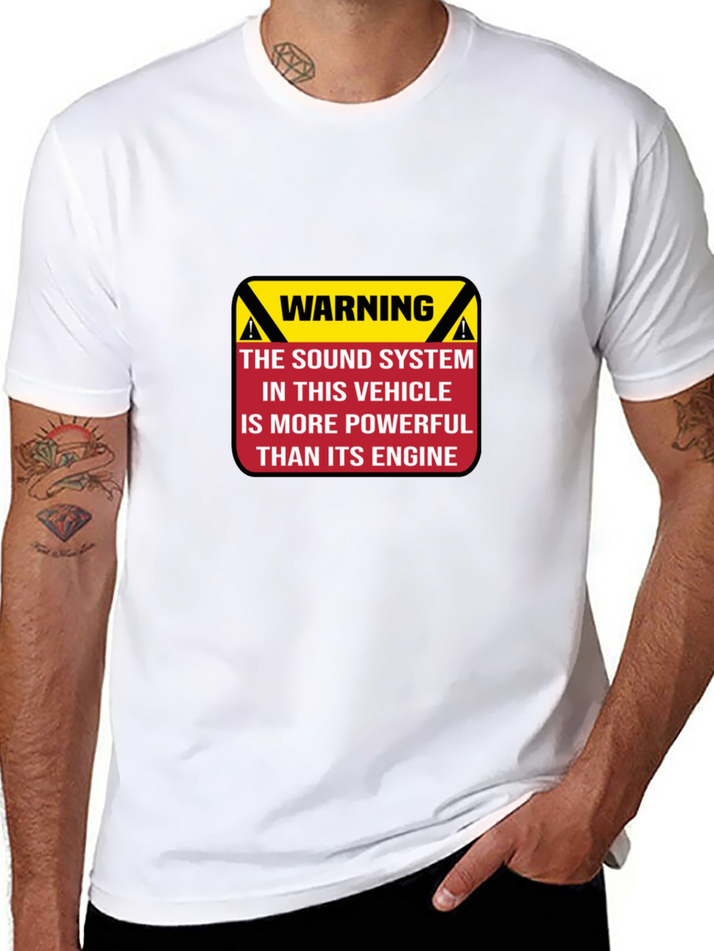 Warning Powerful Sound System T-Shirt