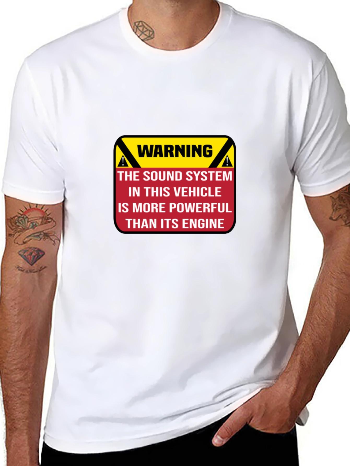 Warning Powerful Sound System T-Shirt