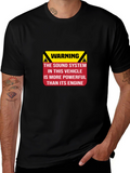 Warning Powerful Sound System T-Shirt