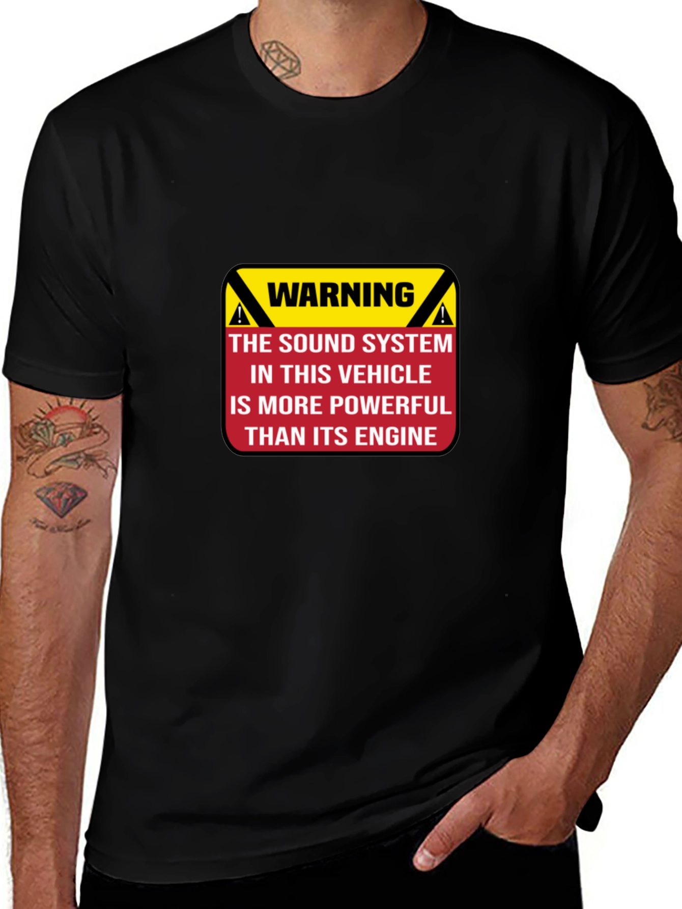 Warning Powerful Sound System T-Shirt