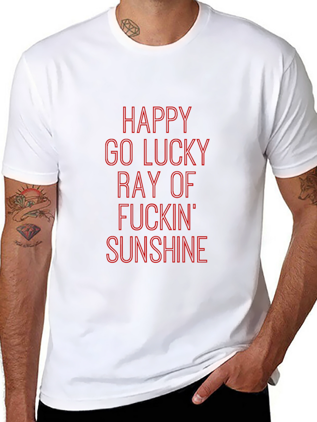 Happy Go Lucky Ray of Sunshine Graphic Tee