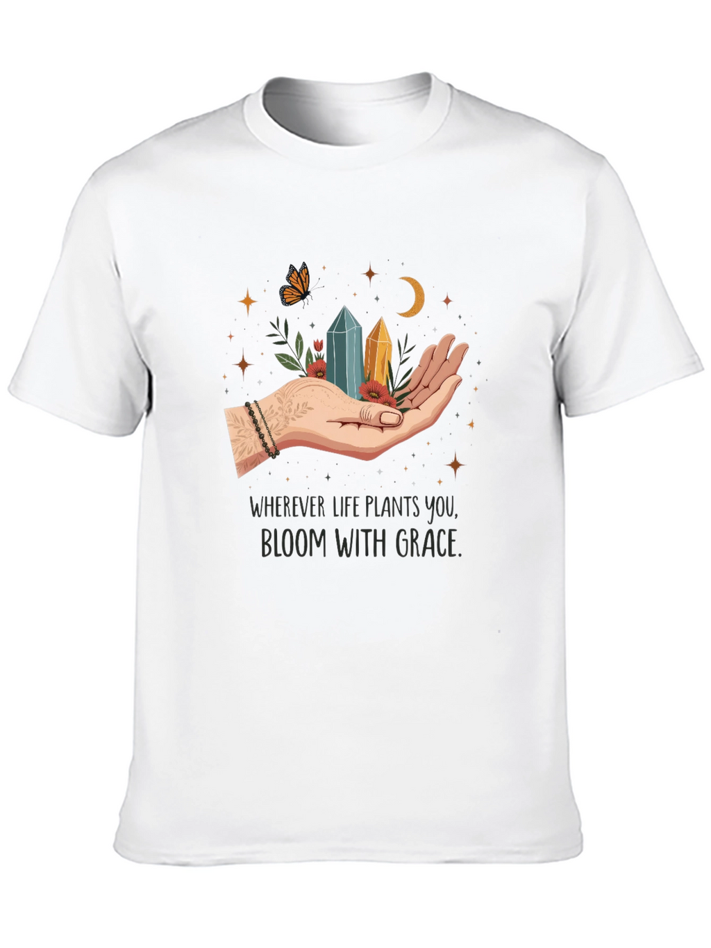 Bloom With Grace T-Shirt - Unisex Soft Cotton Tee
