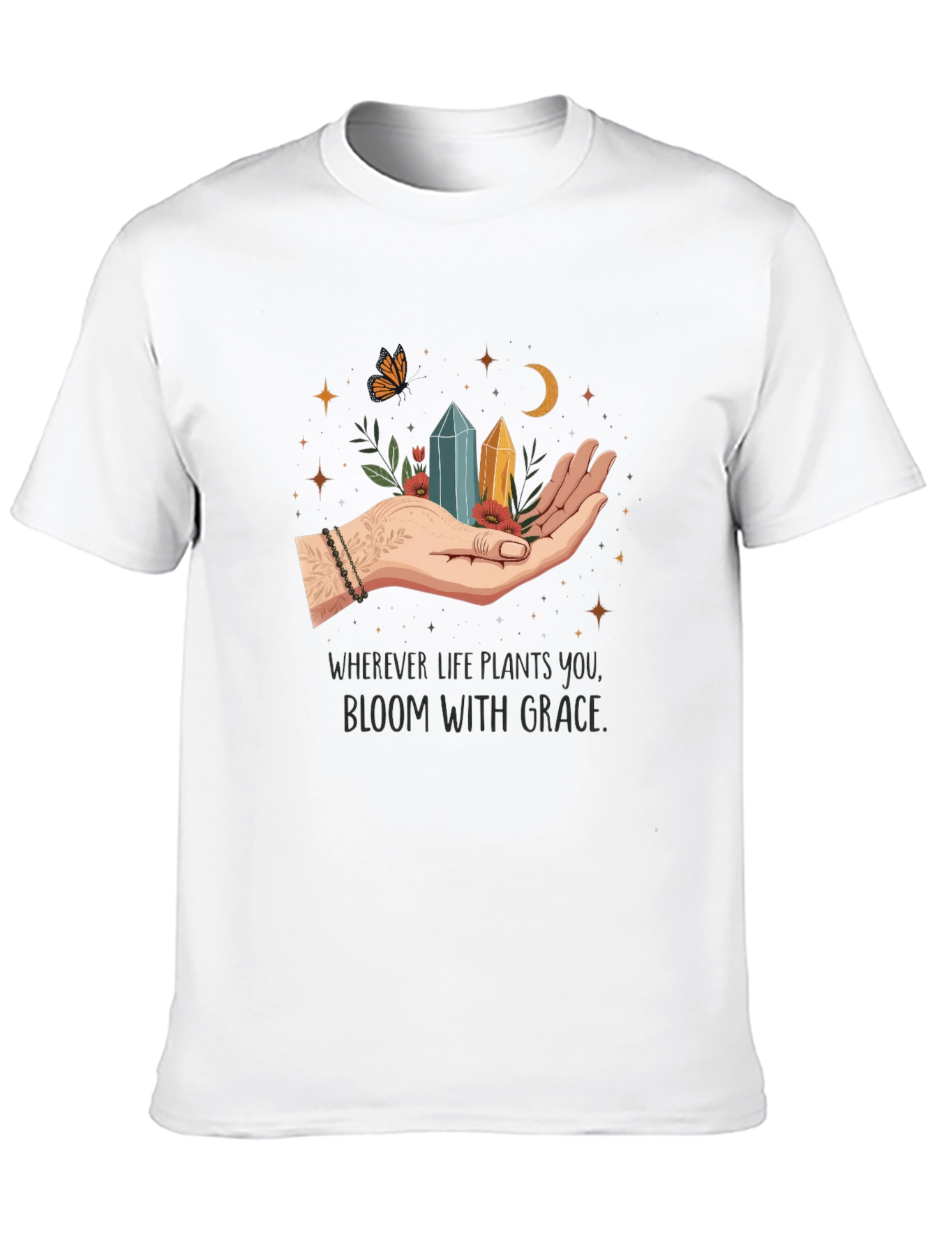 Bloom With Grace T-Shirt - Unisex Soft Cotton Tee