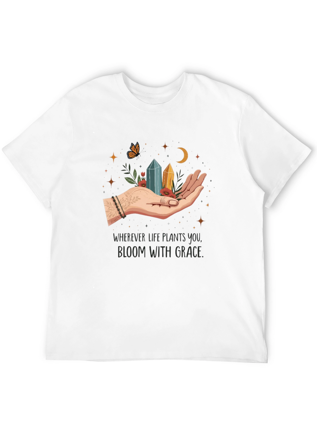 Bloom With Grace T-Shirt - Unisex Soft Cotton Tee