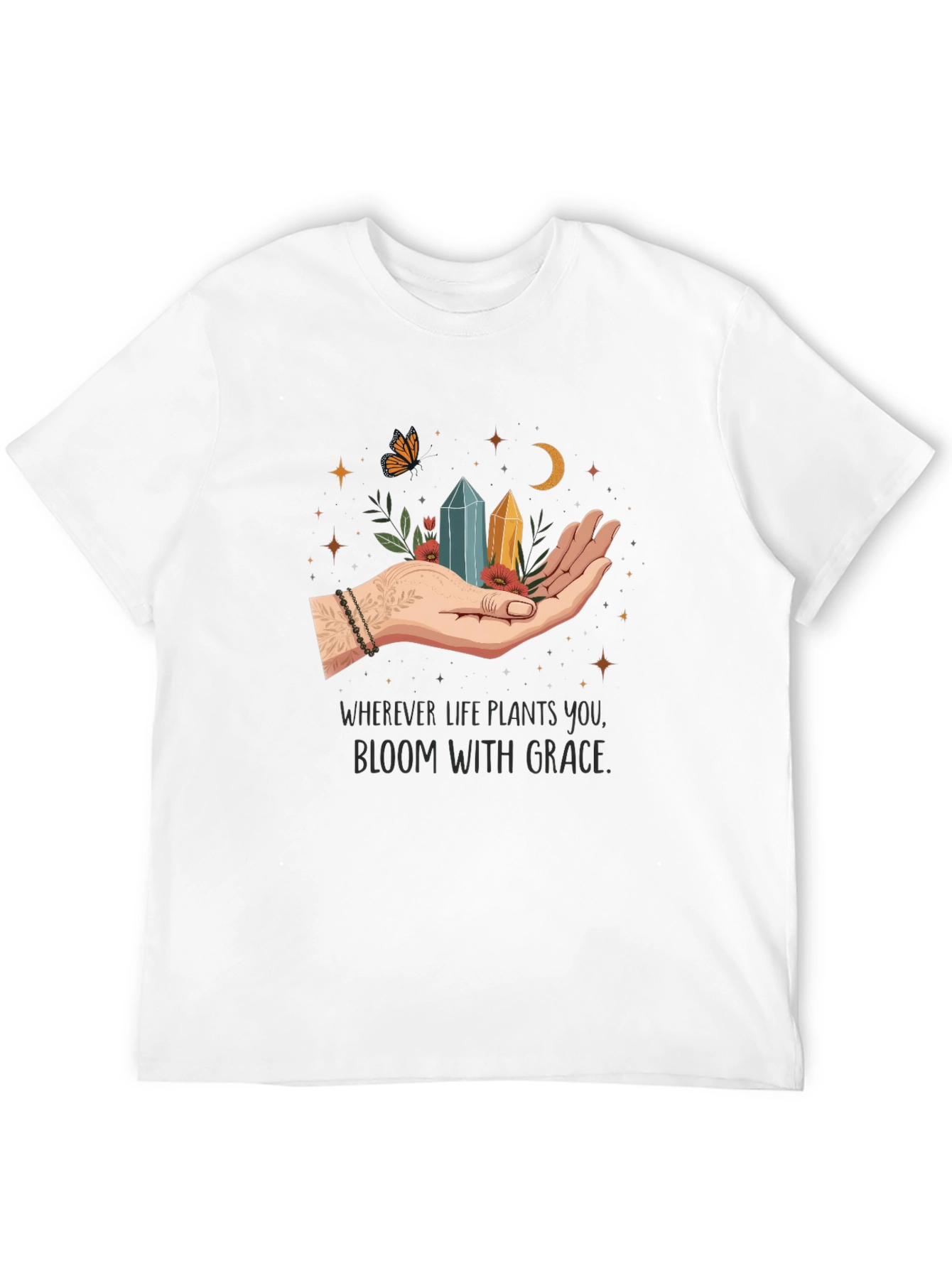 Bloom With Grace T-Shirt - Unisex Soft Cotton Tee