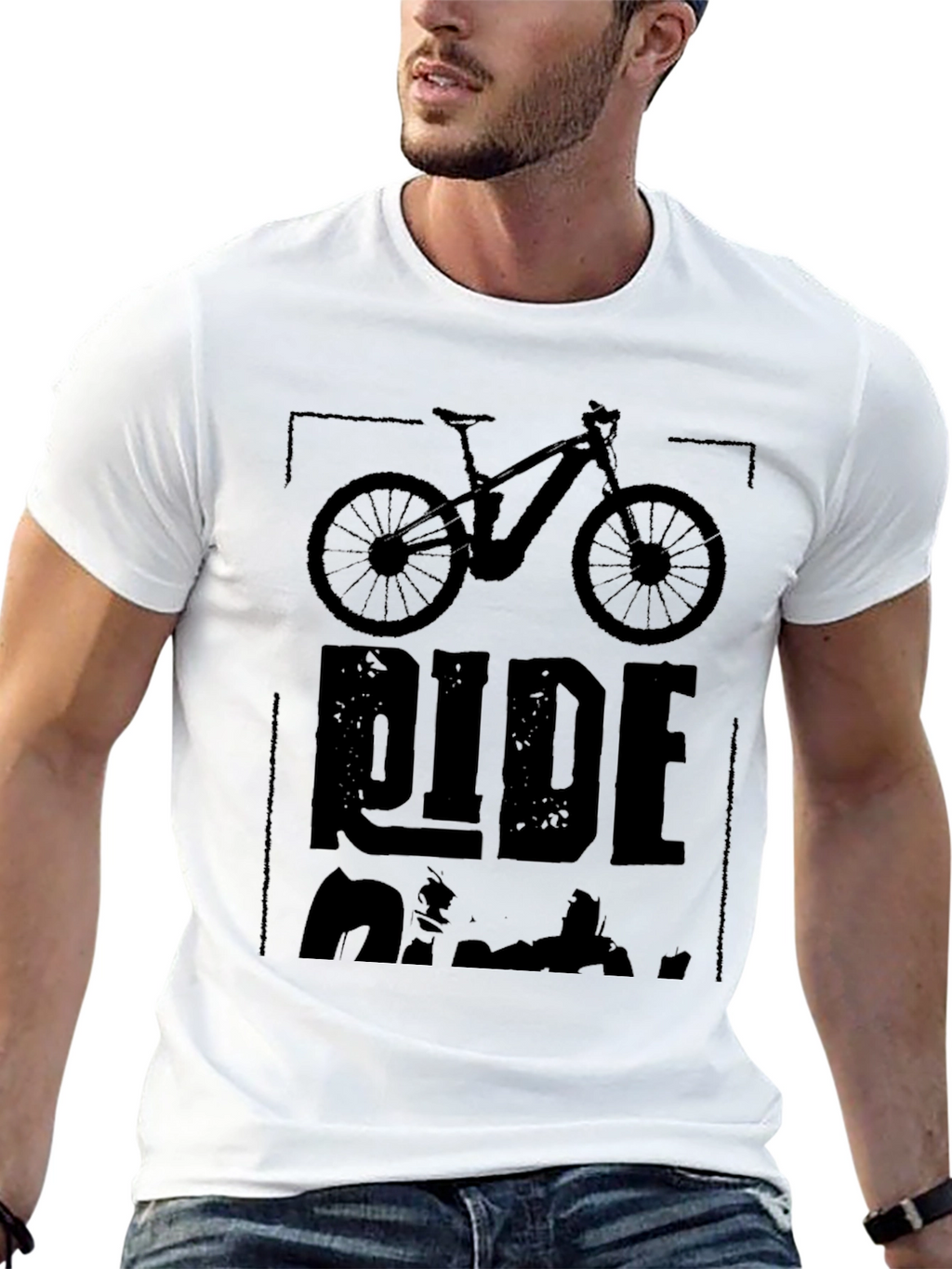 Ride Electric Mountain Bike Graphic Tee - Black