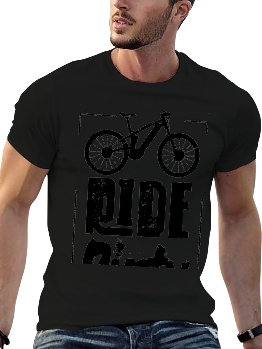 Ride Electric Mountain Bike Graphic Tee - Black