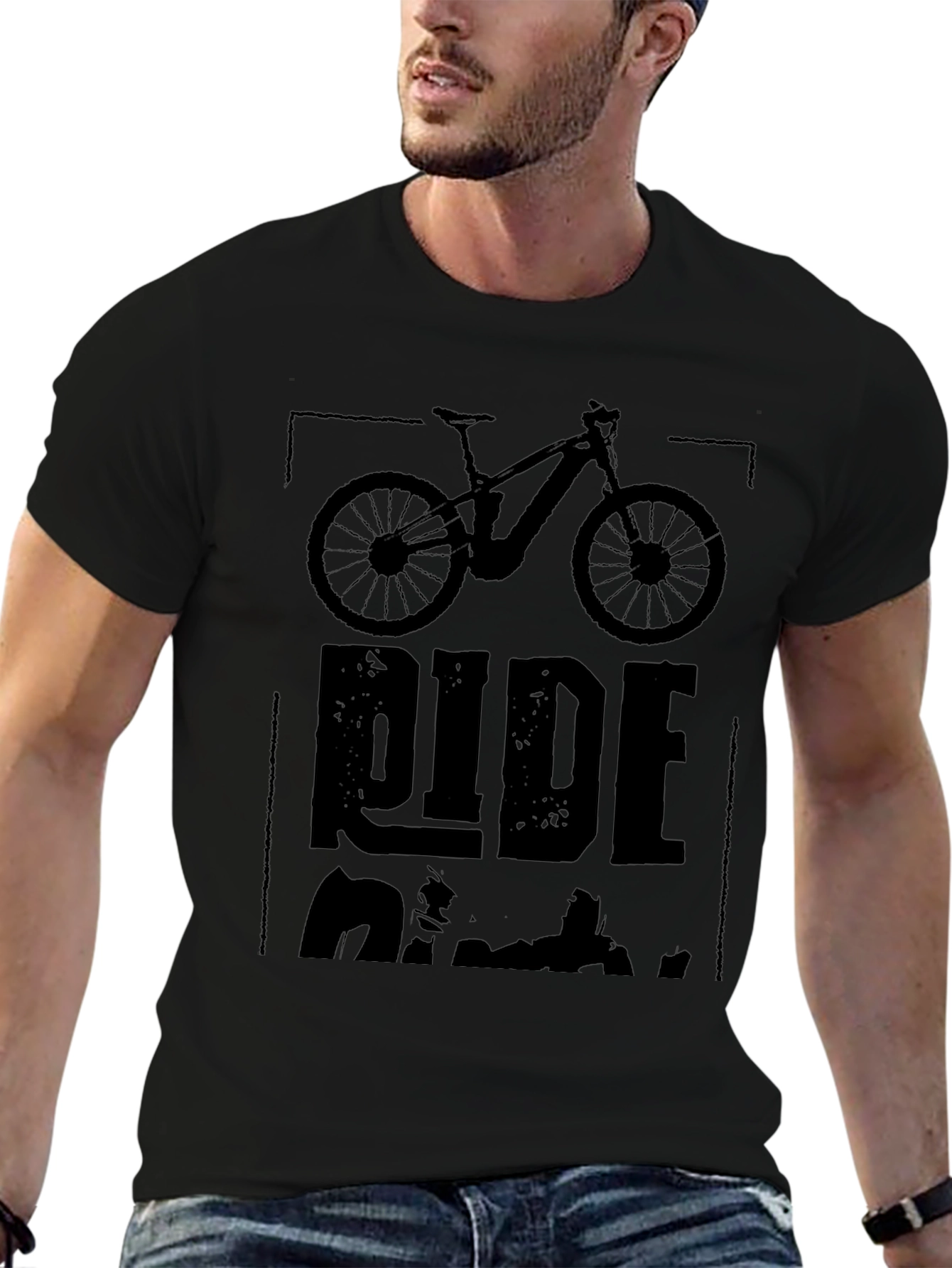 Ride Electric Mountain Bike Graphic Tee - Black