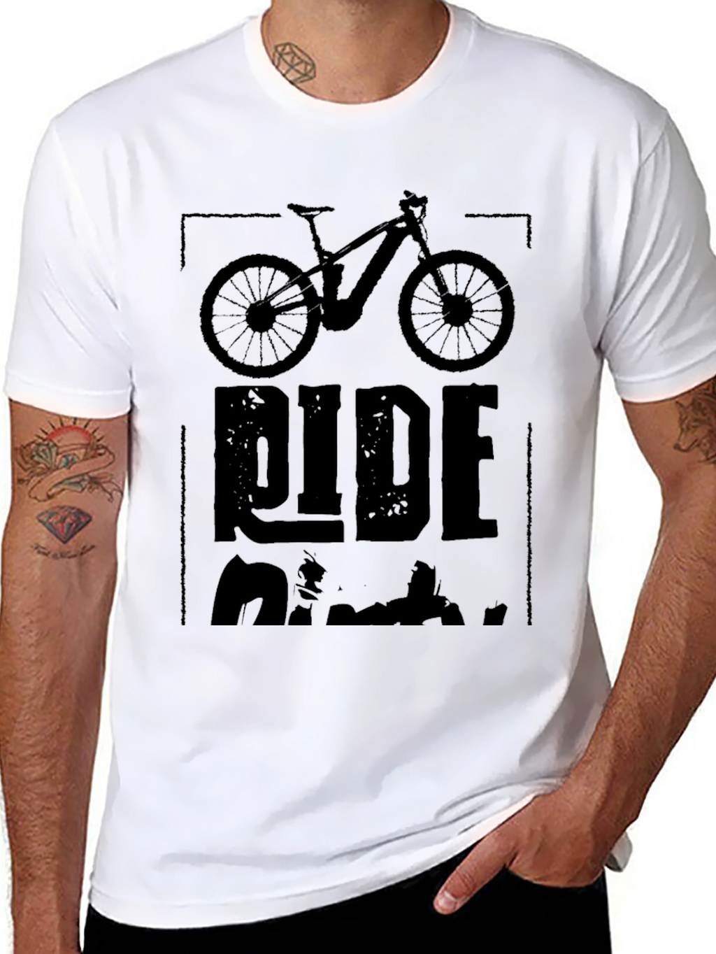 Ride Electric Mountain Bike Graphic Tee - Black