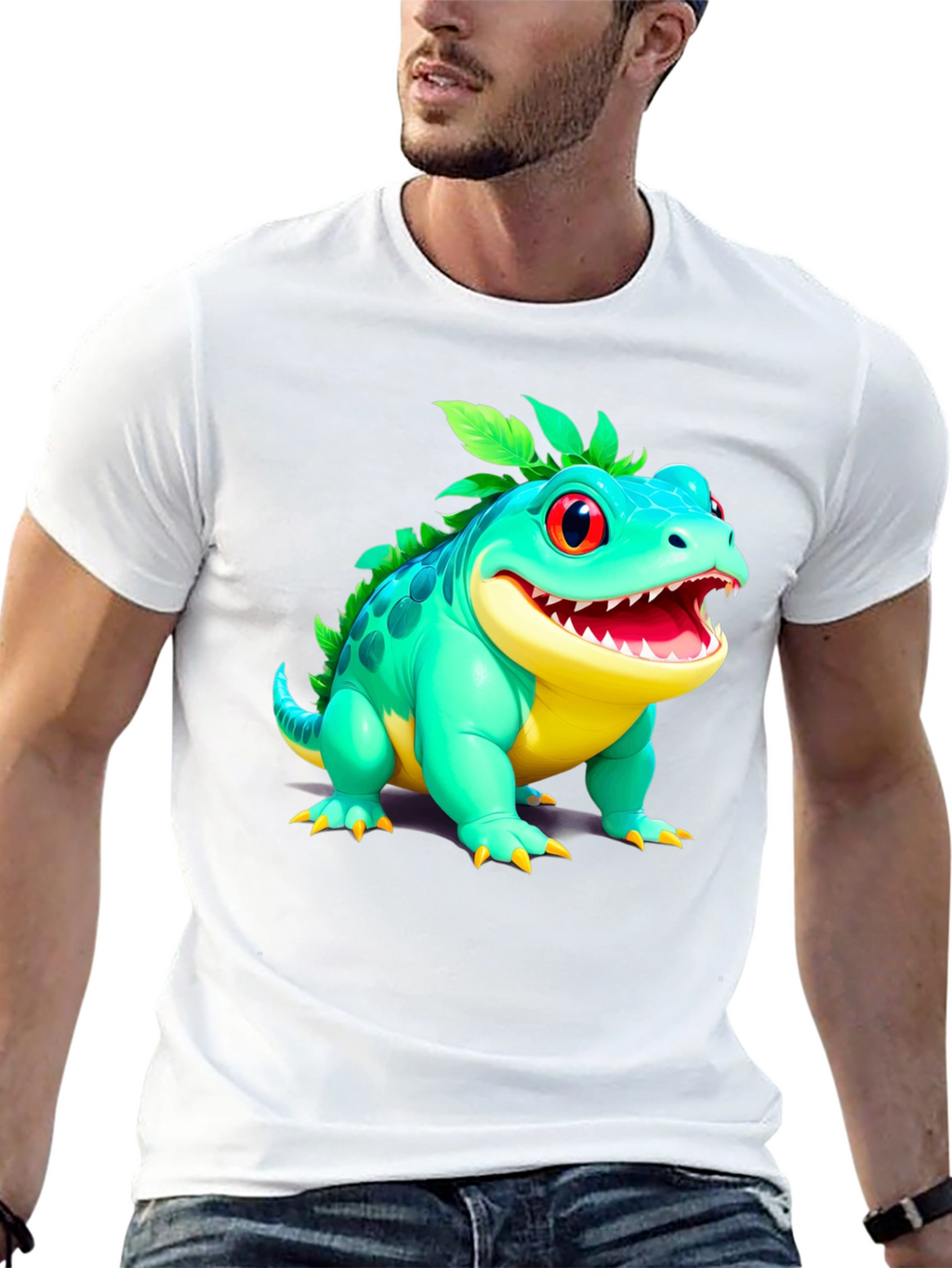 Cartoon Lizard Graphic Tee