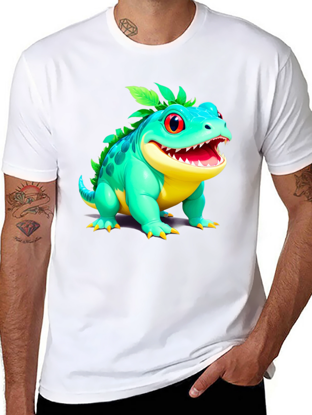 Cartoon Lizard Graphic Tee