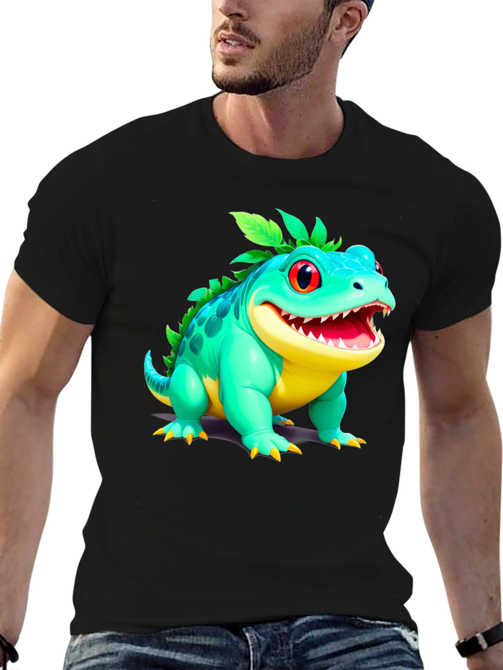 Cartoon Lizard Graphic Tee