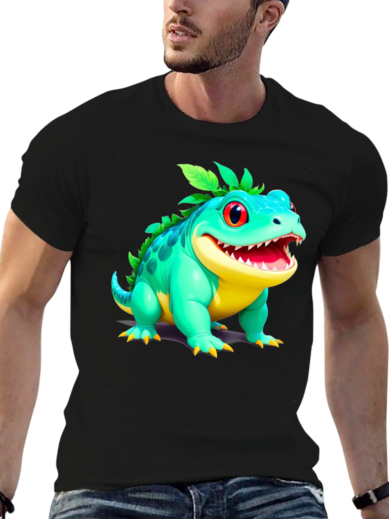 Cartoon Lizard Graphic Tee