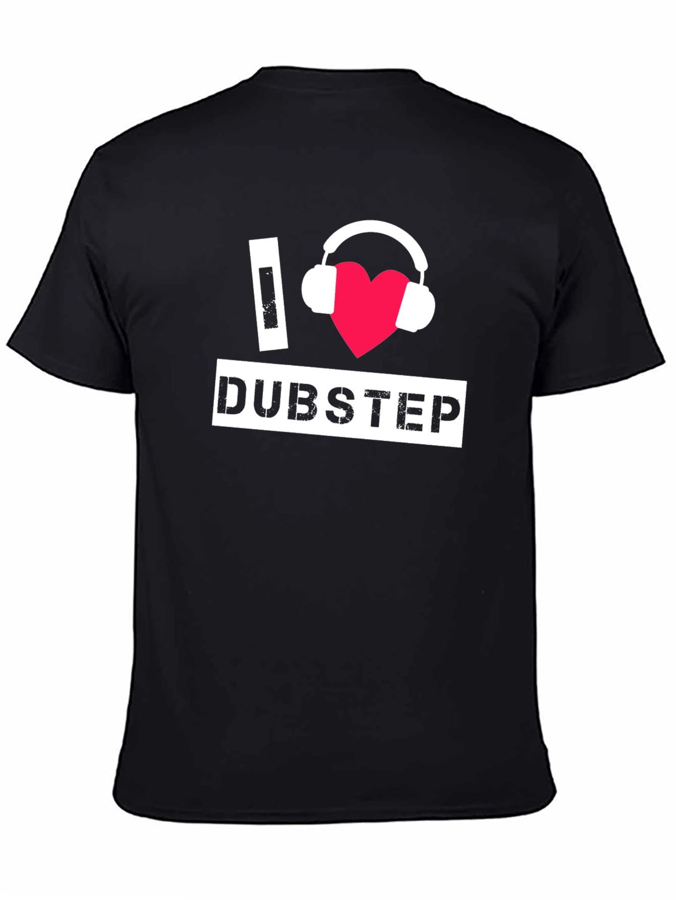 I Love Dubstep Black T-Shirt Music Fan Apparel