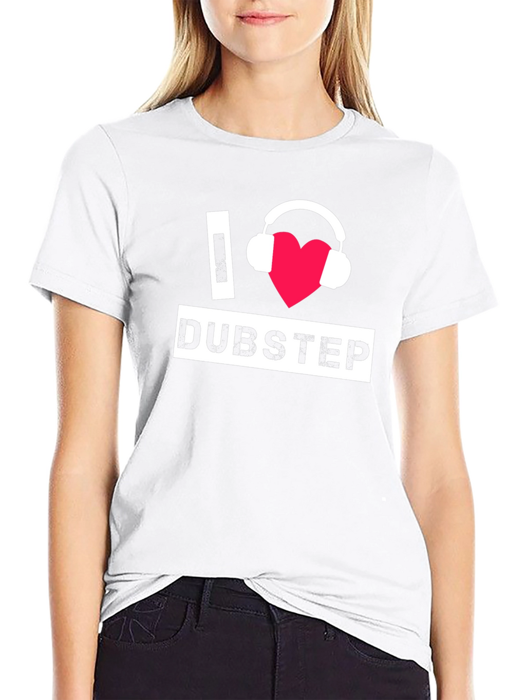 I Love Dubstep Black T-Shirt Music Fan Apparel