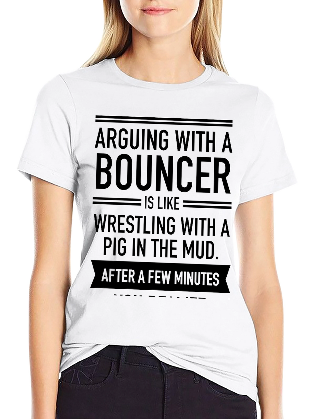 Arguing with a Bouncer Graphic T-Shirt