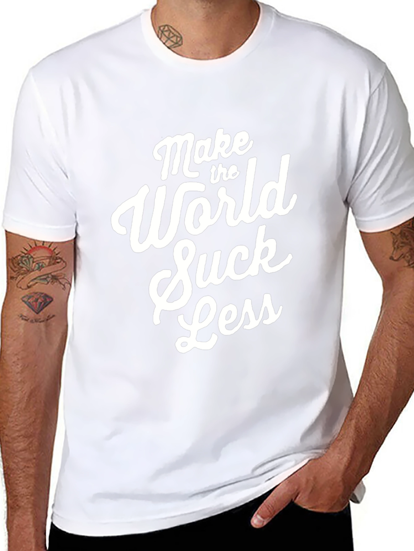 Make The World Suck Less - Graphic Tee