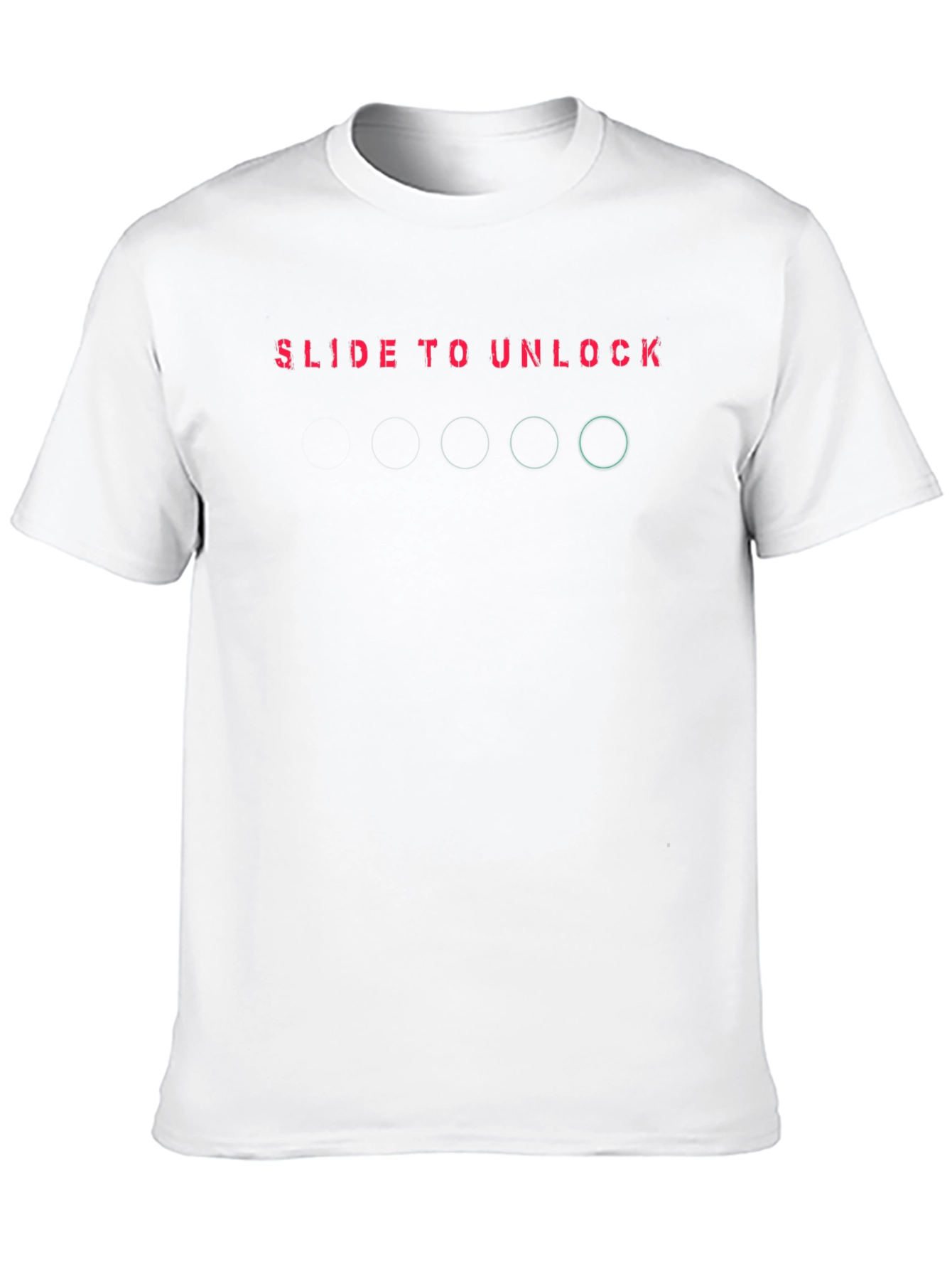 Slide to Unlock Graphic Tee - Mens Black T-Shirt