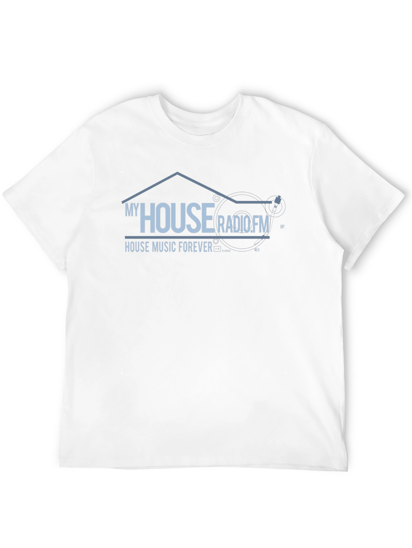My House Radio.FM Black Graphic T-Shirt
