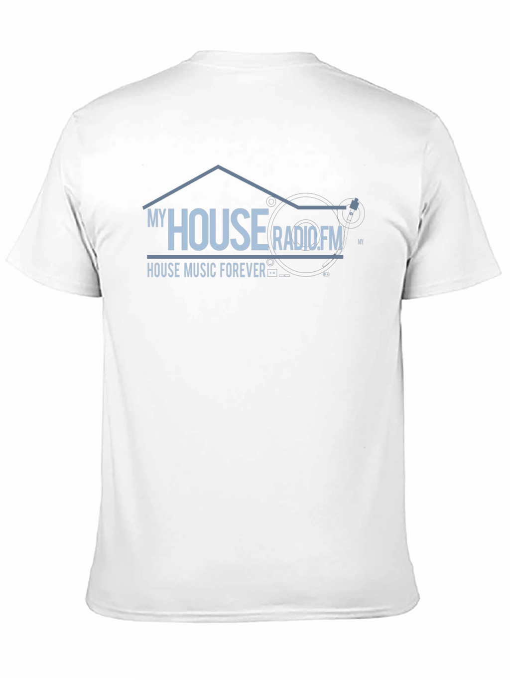 My House Radio.FM Black Graphic T-Shirt