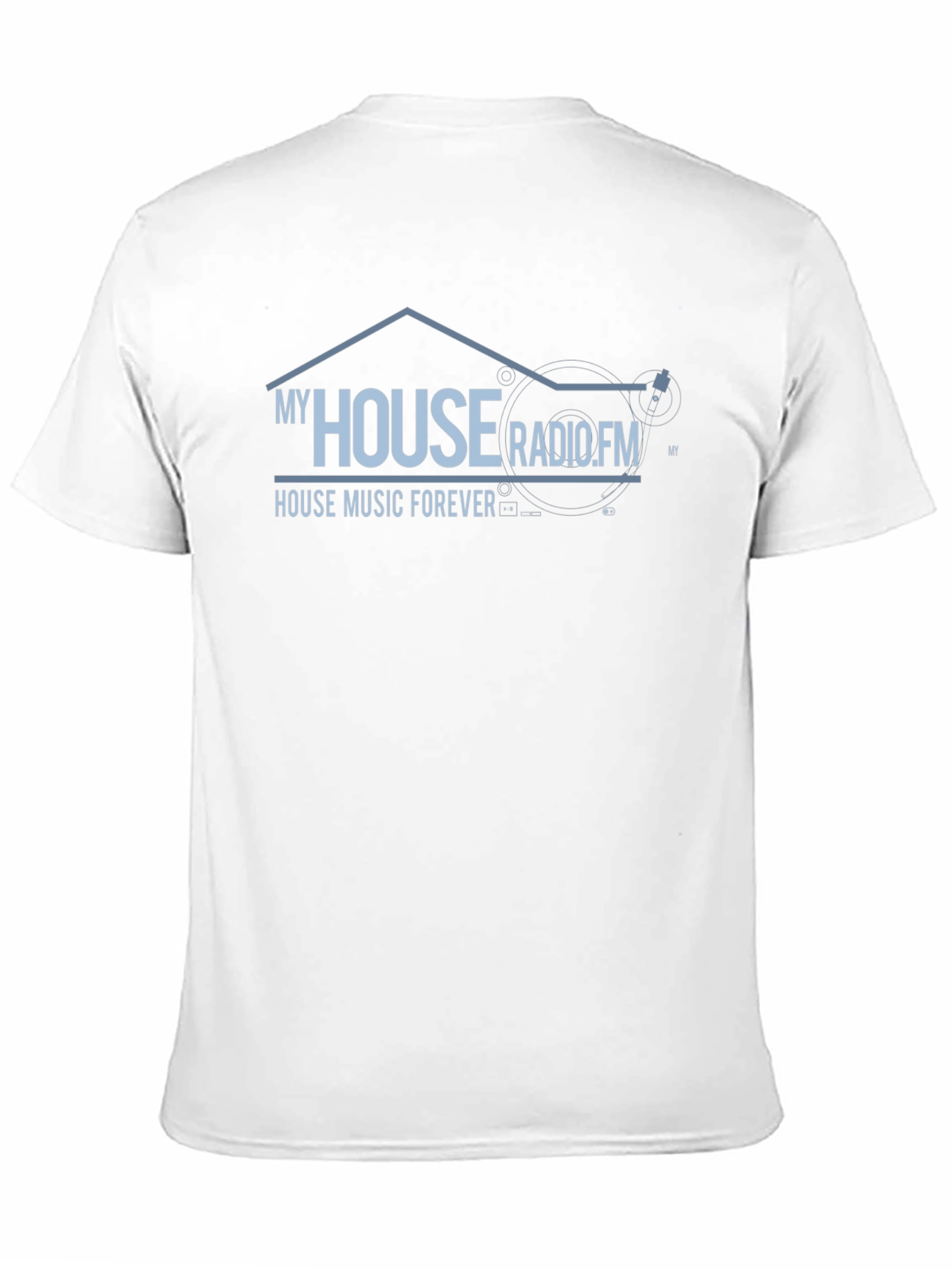 My House Radio.FM Black Graphic T-Shirt