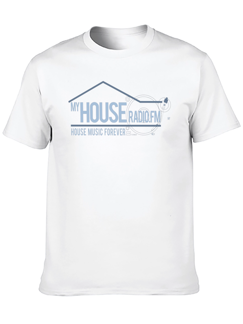 My House Radio.FM Black Graphic T-Shirt
