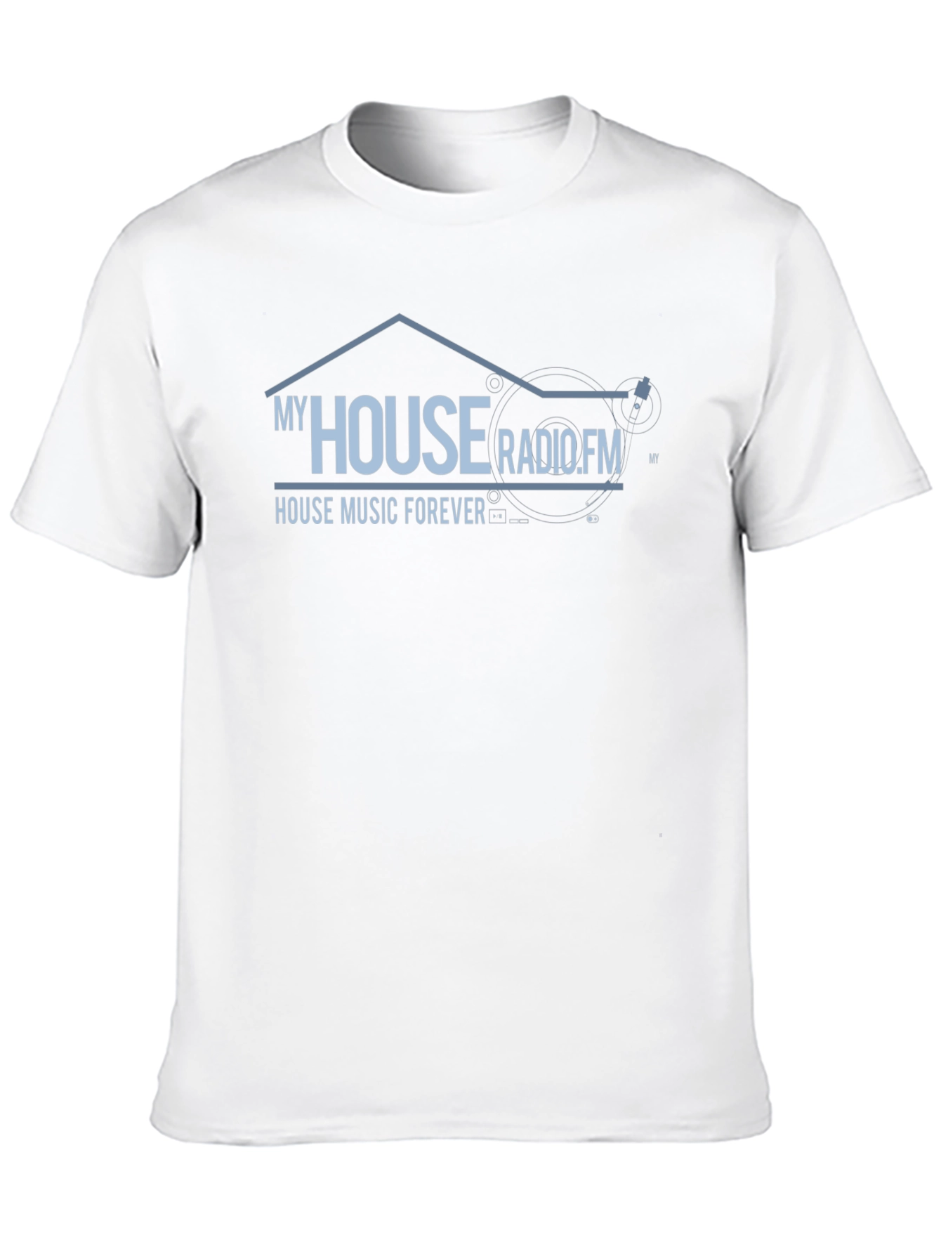 My House Radio.FM Black Graphic T-Shirt