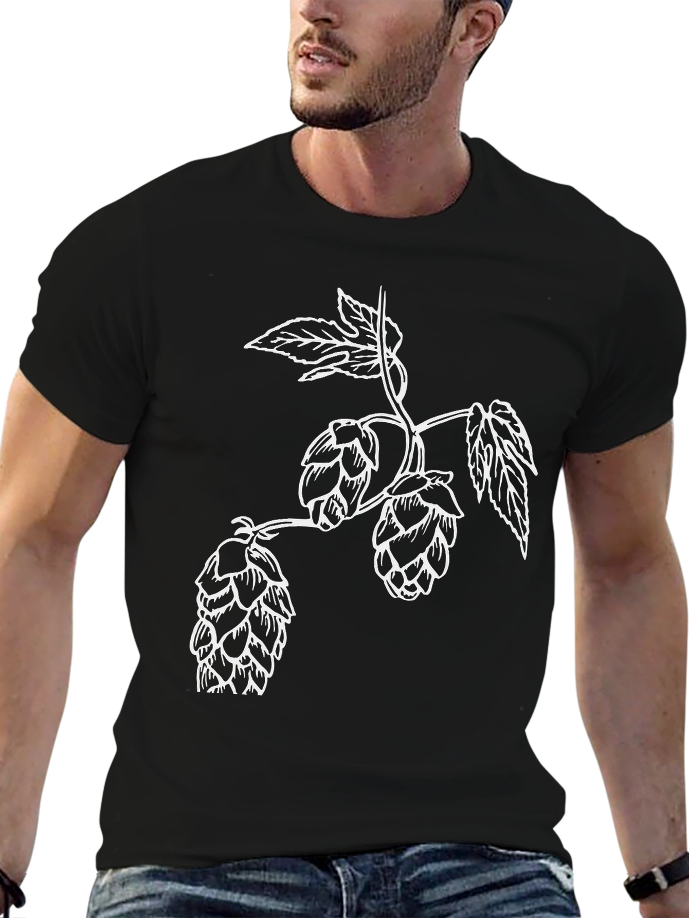 Hops Graphic T-Shirt - Stylish Beer Lover Tee