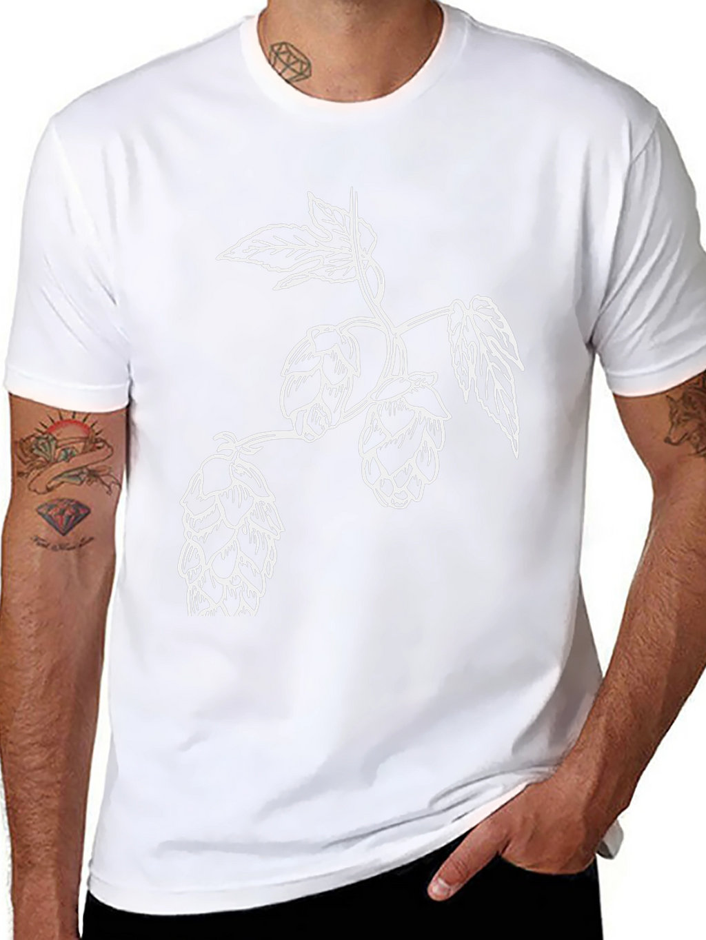 Hops Graphic T-Shirt - Stylish Beer Lover Tee