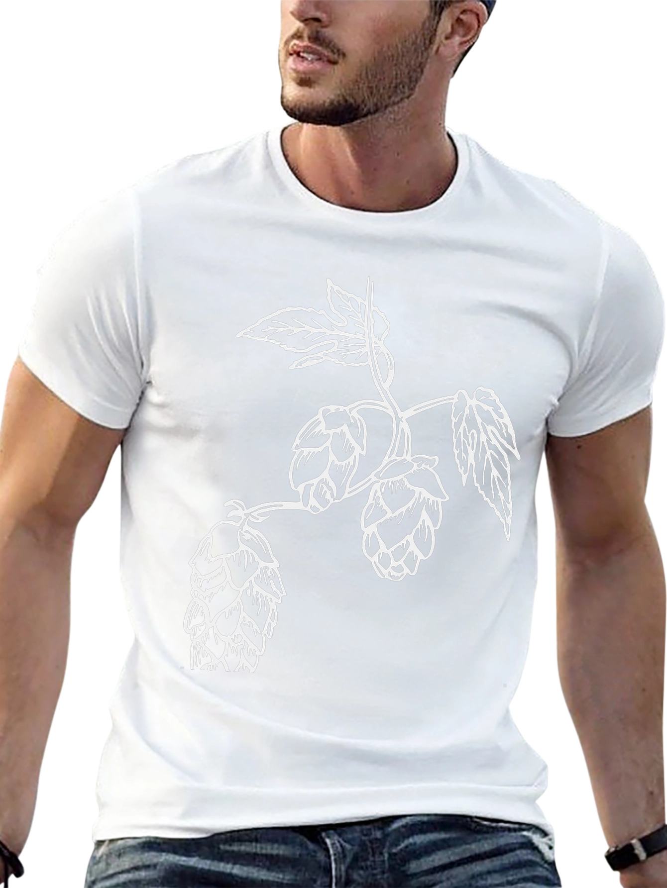 Hops Graphic T-Shirt - Stylish Beer Lover Tee