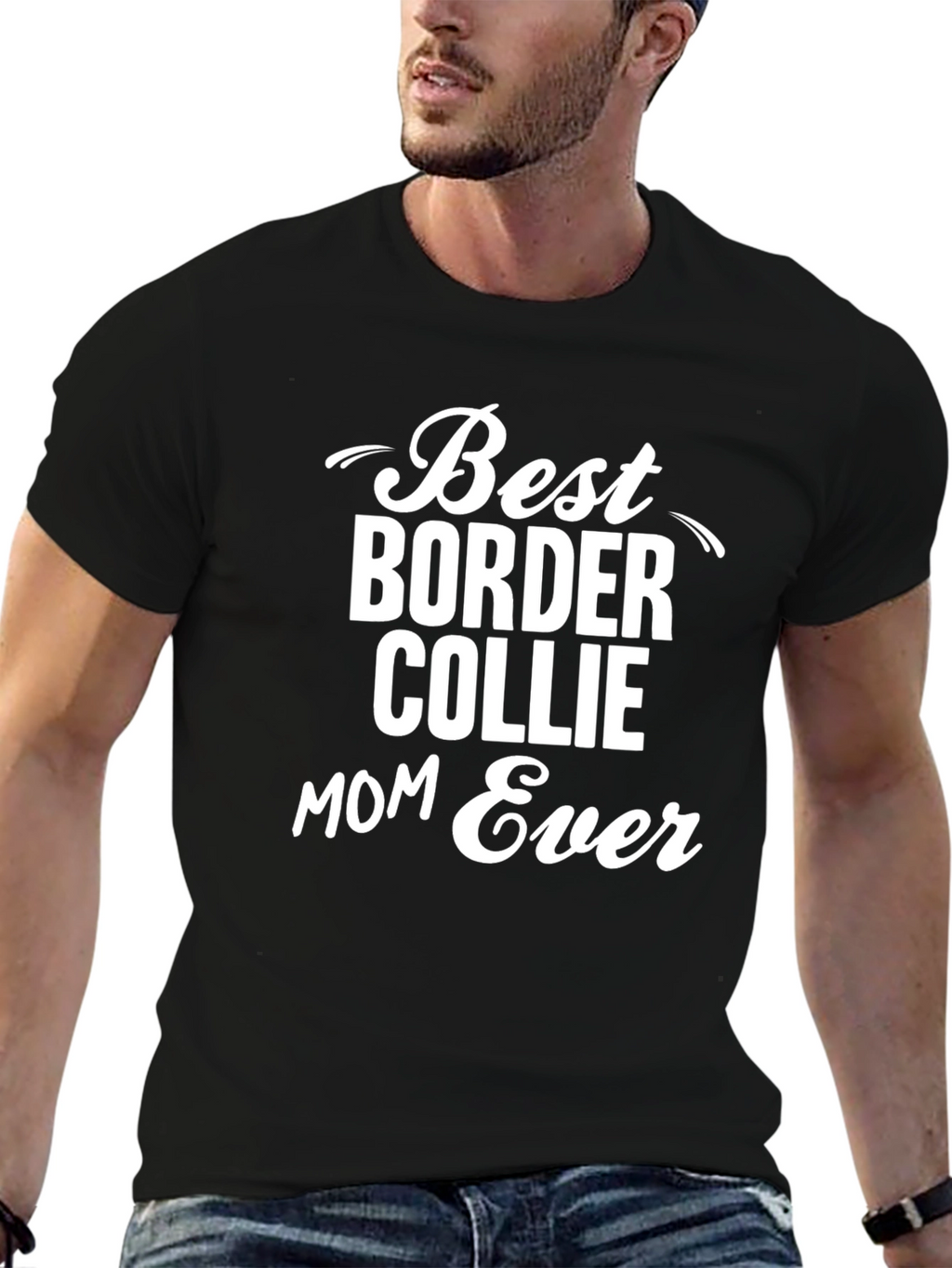 Best Border Collie Mom Ever T-Shirt – Dog Mom Graphic Tee