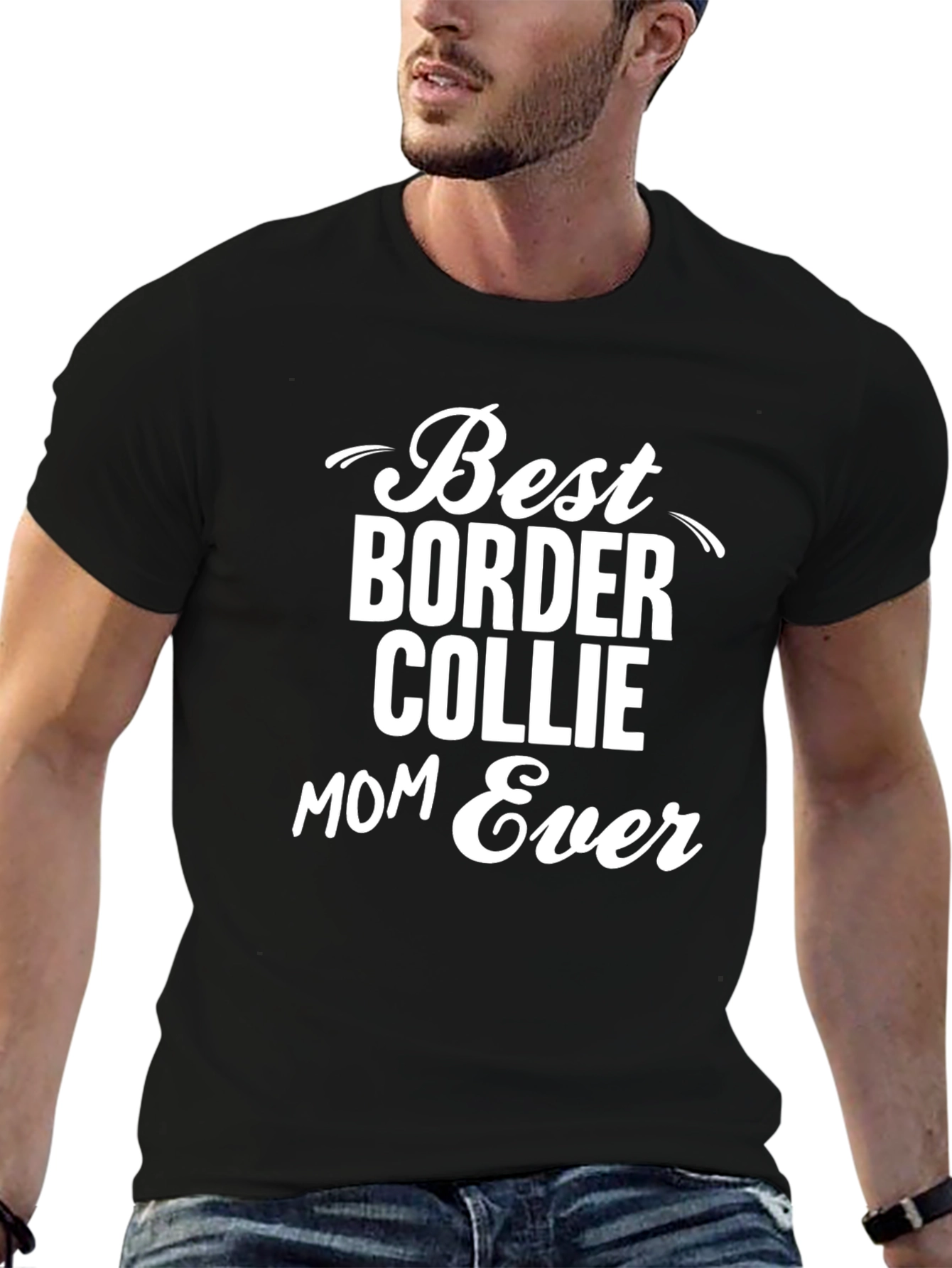 Best Border Collie Mom Ever T-Shirt – Dog Mom Graphic Tee