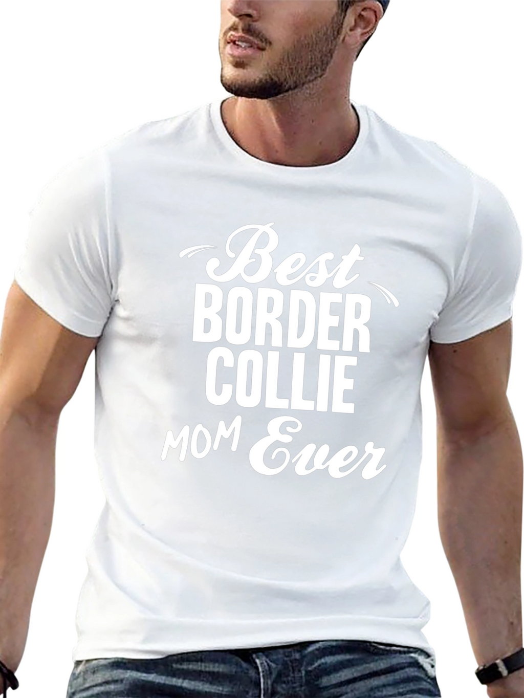 Best Border Collie Mom Ever T-Shirt – Dog Mom Graphic Tee