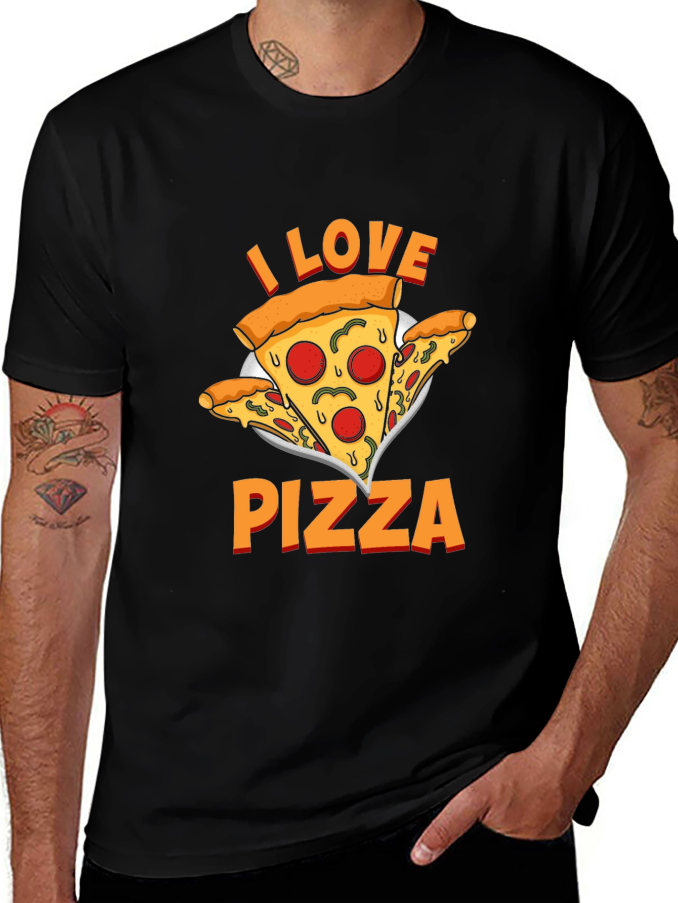 I Love Pizza Graphic T-Shirt - Unisex
