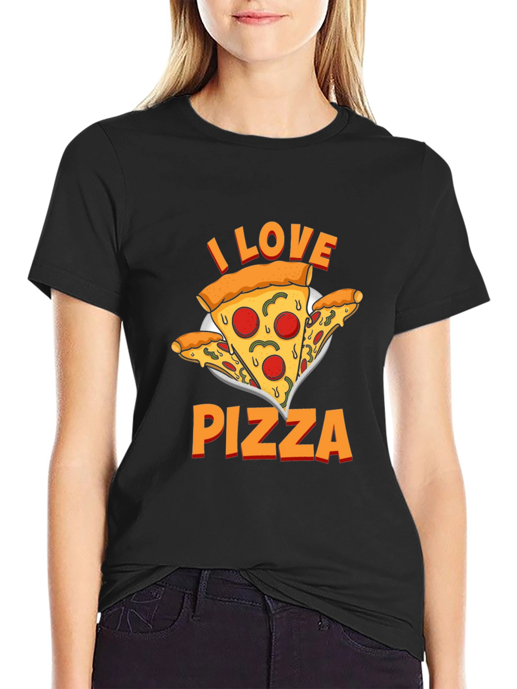 I Love Pizza Graphic T-Shirt - Unisex