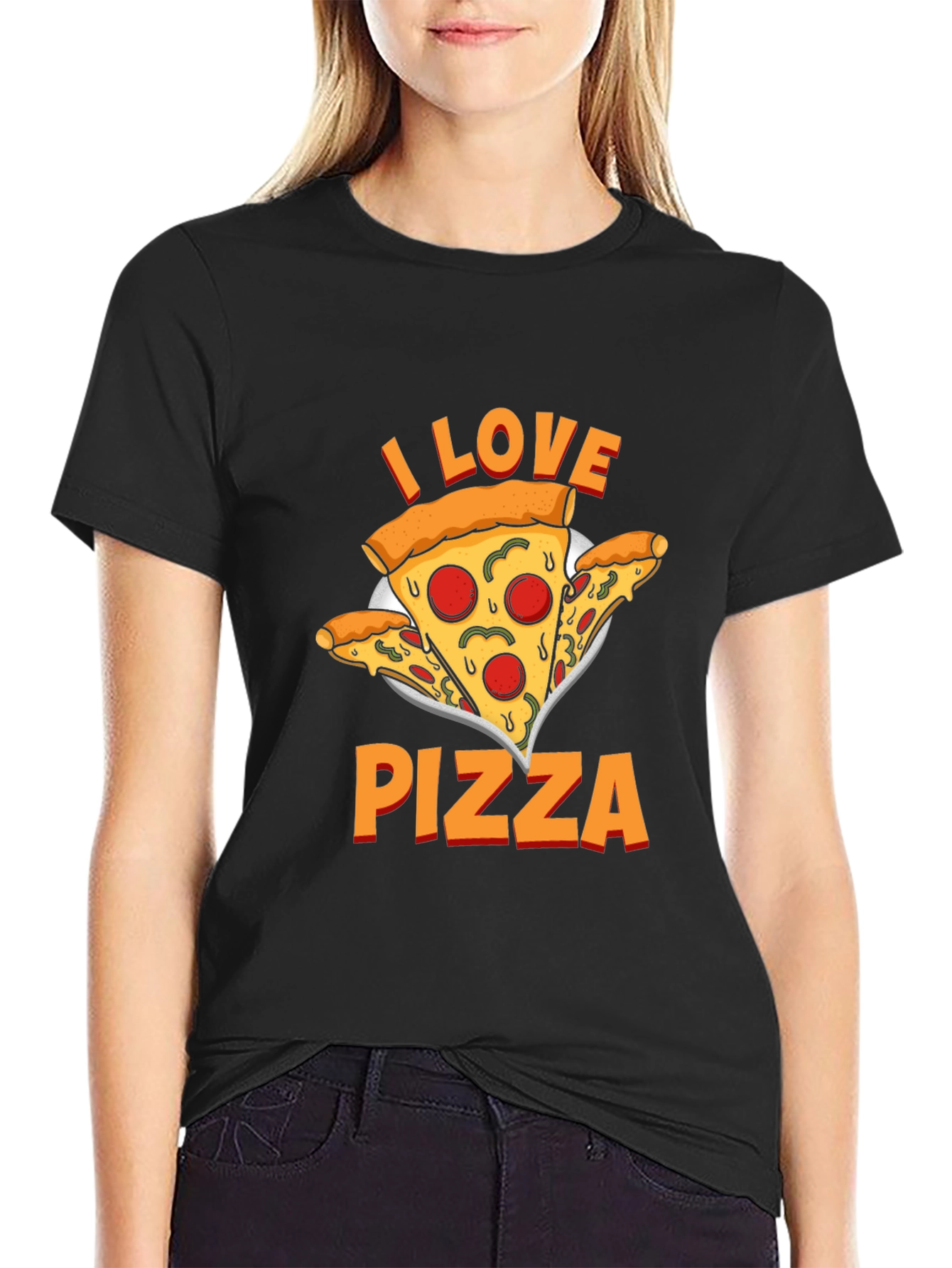I Love Pizza Graphic T-Shirt - Unisex