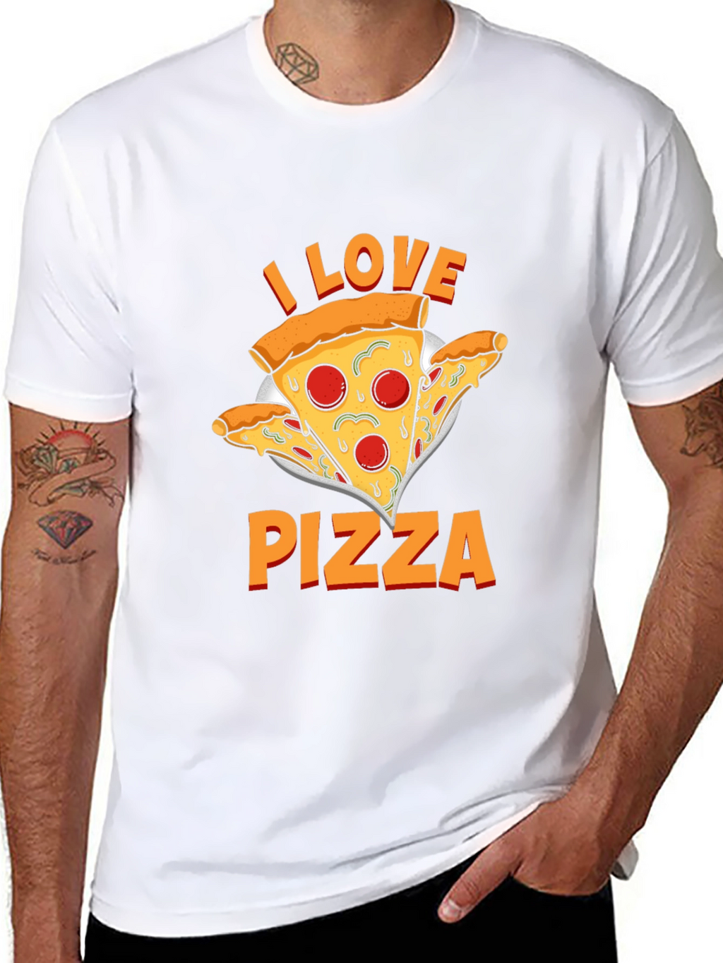 I Love Pizza Graphic T-Shirt - Unisex