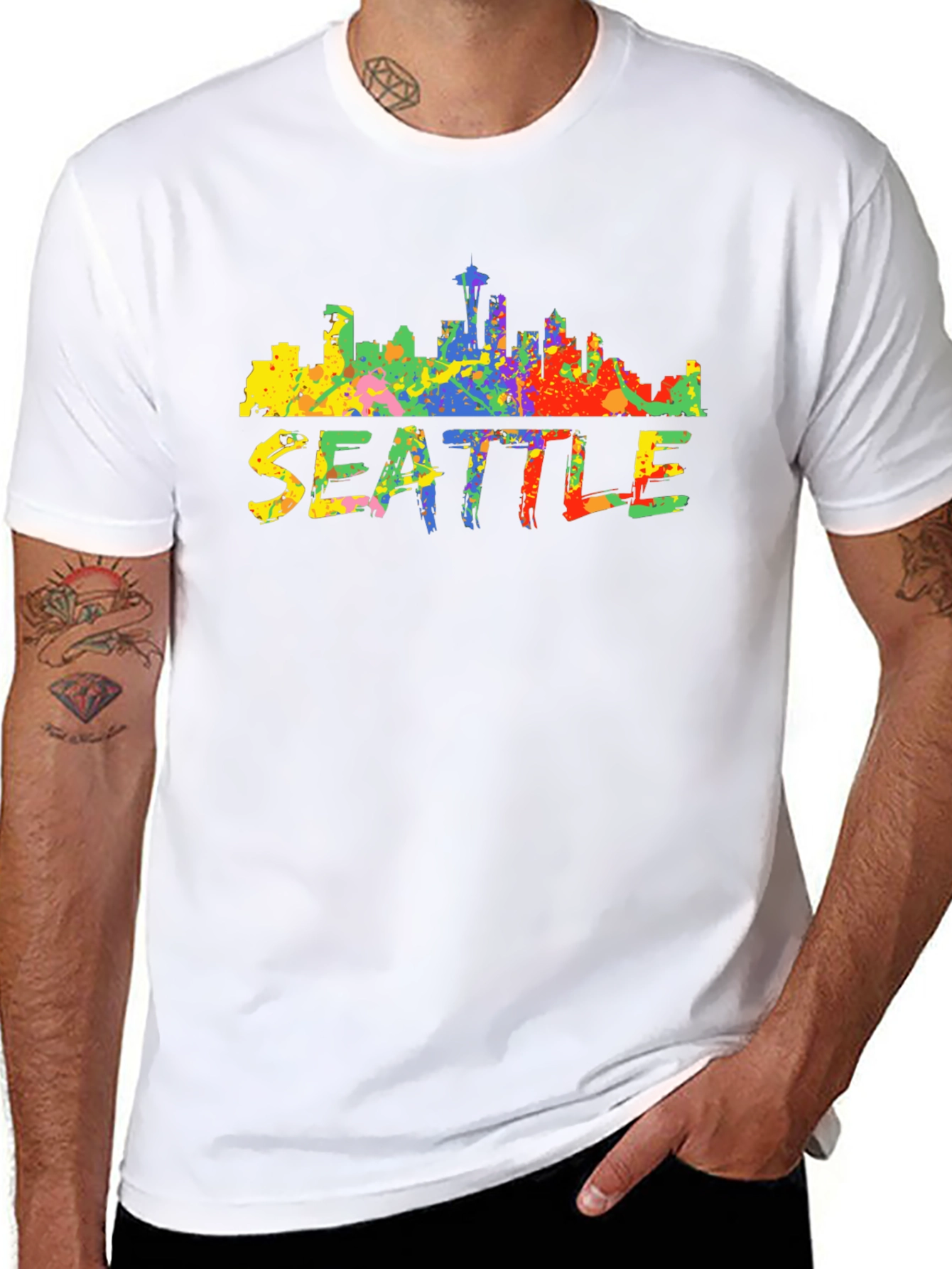 Seattle Skyline Graphic Tee