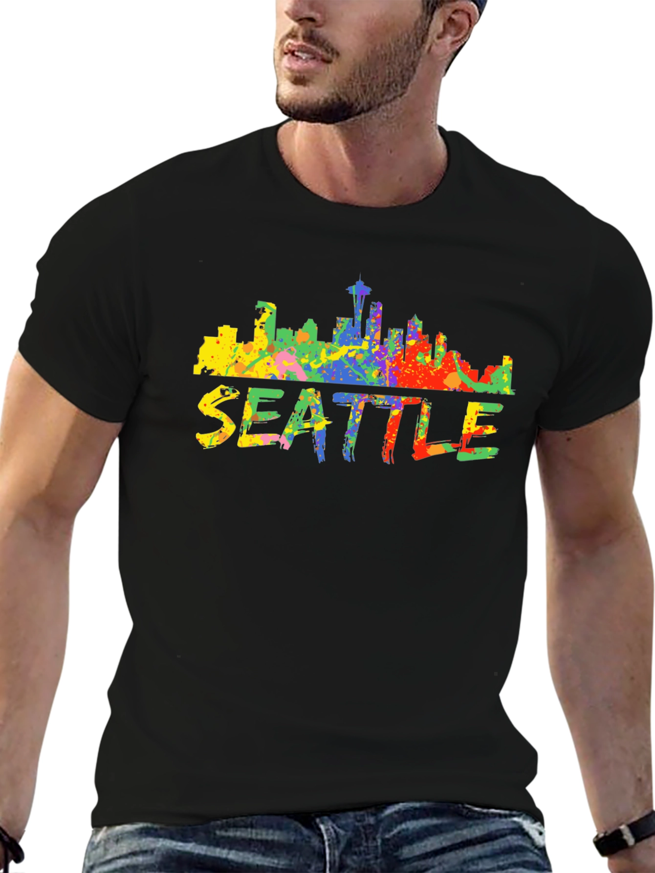 Seattle Skyline Graphic Tee